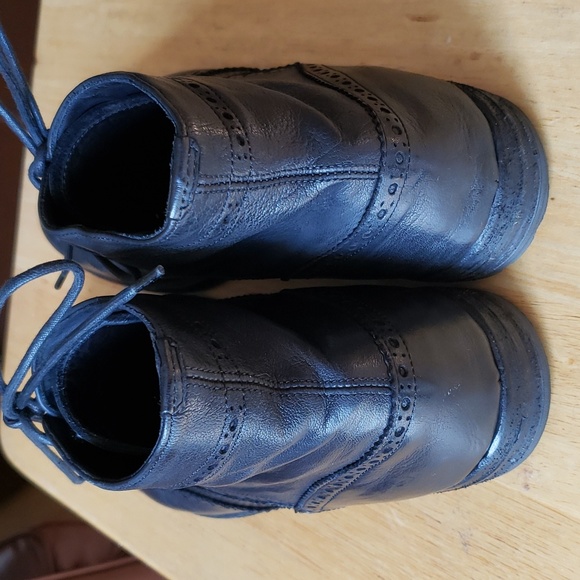 Officine Creative For Barney's Of N.Y. Wingtip Brogue Leather Boots Size 9 - Picture 5 of 16